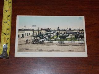 Rare Vintage Postcard The Plaza Ciuded Juarez Mexico 1902
