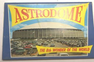 Vintage Postcard Folder " Astrodome " The 8th Wonder Of The World 1967 Unposted