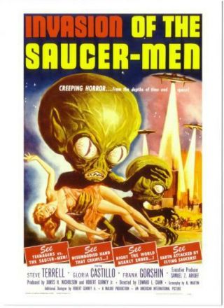 Postcard Of Invasion Of The Saucer - Men Movie