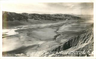 C1940 Mt Whitney And Death Valley,  California Real Photo Postcard/frasher 