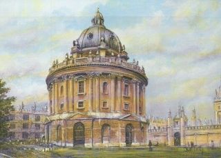 Radcliffe Camera Oxford University England Library - United Kingdom Art Postcard