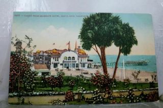California Ca Santa Cruz Seabeach Hotel Casino Postcard Old Vintage Card View Pc