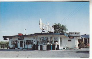 Lancaster Pa Ice Cream Snack Bar Cafe Amish Gift Shop Route 30 Roadside 1950 