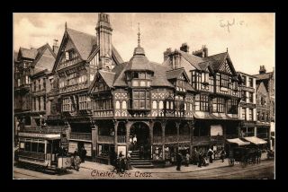 Dr Jim Stamps Trolley Chester Street View United Kingdom Postcard