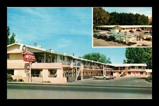 Dr Jim Stamps Us Postcard Oregon Trail Motel Baker Oregon