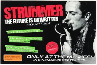 Postcard Of Strummer The Future Is Unwritten Joe Strummer The Clash Movie