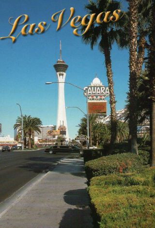 Sahara Hotel Casino,  Las Vegas Nevada,  Strip,  Stratosphere,  Limousine - Postcard