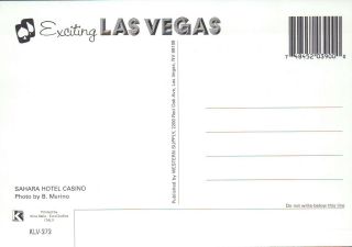 Sahara Hotel Casino,  Las Vegas Nevada,  Strip,  Stratosphere,  Limousine - Postcard 2