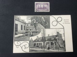 Chateau De Ramezay,  Montreal,  Single Stamp (245) And Postcard Combo