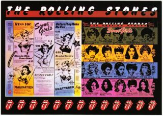 Postcard Of The Rolling Stones Some Girls 1978 Album