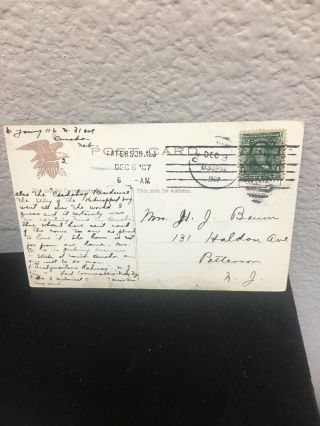 VTG Native American Indian Postcard Chief Toka W/War Paint c.  1908 2