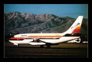 Dr Jim Stamps Us Air Cal B 737 Airplane Historical Aircraft Postcard 658