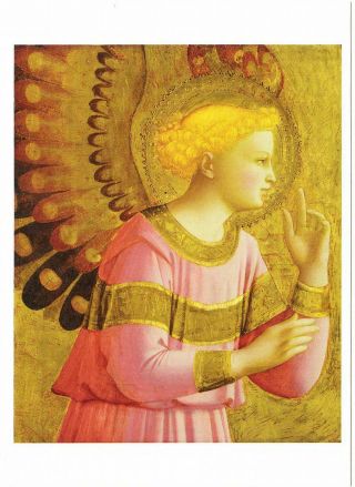 Annunciatory Angel By Fra Angelico Italian Renaissance Art Postcard