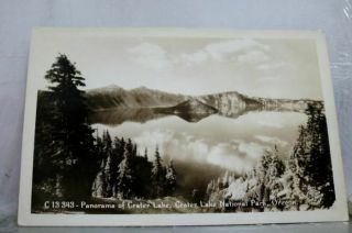Oregon Or Crater Lake National Park Panorama Postcard Old Vintage Card View Post