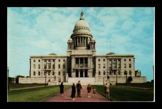 Dr Jim Stamps Us Postcard State House Providence Rhode Island