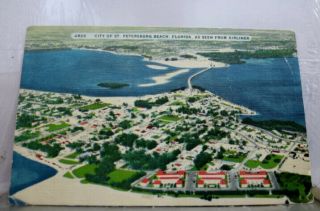 Florida Fl St Petersburg Beach City Airliner Postcard Old Vintage Card View Post