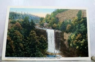 Tennessee Tn Chattanooga Lookout Mountain Lulu Falls Postcard Old Vintage Card