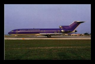 Dr Jim Stamps Us Braniff International Boeing 727 225 Airplane Postcard