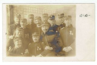 Spain ? Italy ? Naval Officers,  Etc.  Real Photo Azo Paper