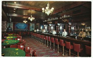 Golden Nugget Gambling Hall Casino Vintage 1950s Las Vegas Hotel Post Card B 4