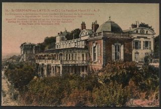 France Le Pavillon Henri Iv - A.  P Vintage Color Postcard