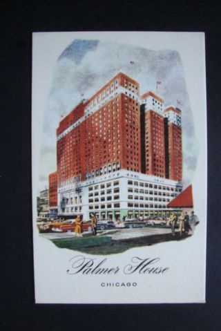 714) Chicago Il The Palmer House Hilton Hotel One Of The World 