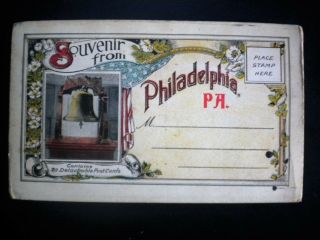 Wb Souvenir Book Of 20 Postcard Views Of Philadelphia,  Pa,  1910 