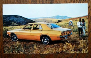 Ford Dealer Postcard Advertising 1972 Mercury Comet 4 Door Sedan