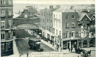 Windsor - Layton Bros Restaurant - Old Postcard View