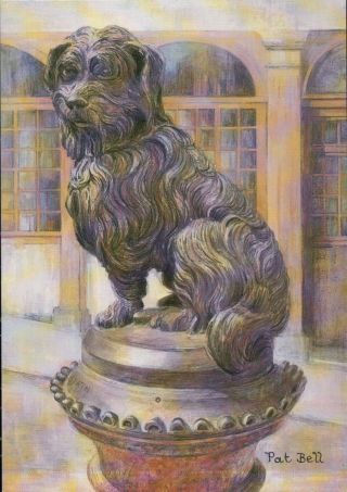 Greyfriars Bobby Edinburgh Scotland Skye Terrier Dog United Kingdom Art Postcard