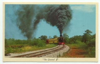Stone Mountain Ga The General Ii Steam Engine Train Postcard - Georgia