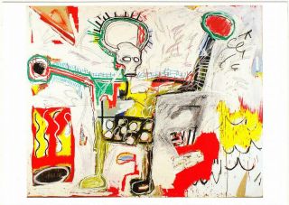 Untitled 1982 Painting By Jean - Michel Basquiat Art Postcard