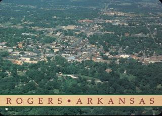 Aerial View Of Rogers Arkansas,  Home Of Beaver Lake,  Benton County Ar - Postcard