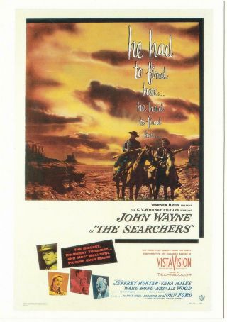 Postcard Of The Searchers John Wayne Movie