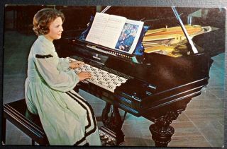 Postcard Advertising Concert Grand Piano Janko Stephen Foster Memorial Florida