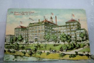 York Ny Home Of Shredded Wheat Niagara Falls Postcard Old Vintage Card View