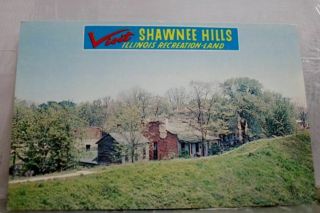 Illinois Il Red Brick Building Shawneetown Postcard Old Vintage Card View Post