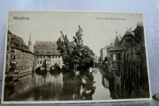 Germany Nurnberg Museum Bridge Postcard Old Vintage Card View Standard Souvenir