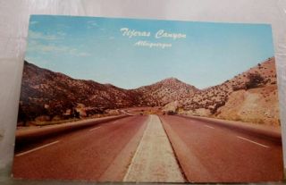 Mexico Nm Albuquerque Tijeras Canyon Postcard Old Vintage Card View Standard