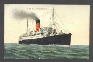Artist Postcard Cunard Line R.  M.  S.  Lancastria