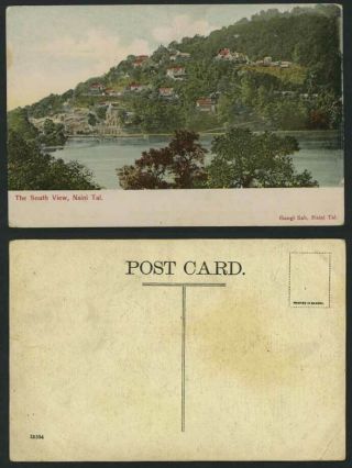 India Old Postcard Naini Tal Nainital South View & Lake