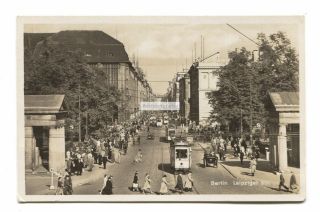 Berlin - Leipziger Strasse,  Trams - C1930 