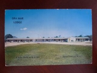 Vintage Unposted Gra - Mar Lodge Fayetteville,  Nc Post Card - Real Photo