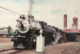 Spokane Portland & Seattle Locomotive Union Station Or - Railroad Train Postcard