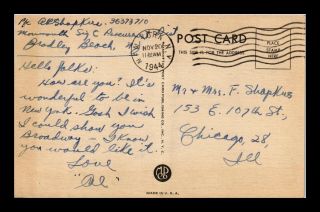 Dr Jim Stamps Us Frank Wwii York City Ships Harbor Linen Postcard
