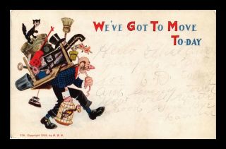 Dr Jim Stamps Us Weve Got To Move Today Topical Comic Greetings Postcard