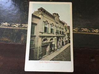 Malta Old Postcard.  Public Registry - Valetta.  C.  1920.