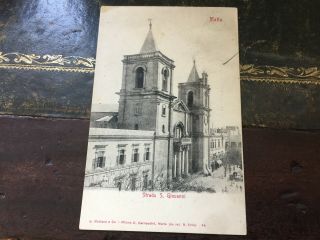 Malta Old Maltese Postcard.  Strada S.  Giovanni.  C.  1920.