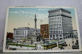 Ohio Oh Public Square Cleveland Postcard Old Vintage Card View Standard Souvenir