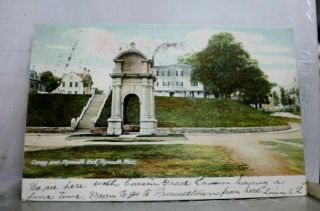 Massachusetts Ma Plymouth Rock Canopy Postcard Old Vintage Card View Standard Pc